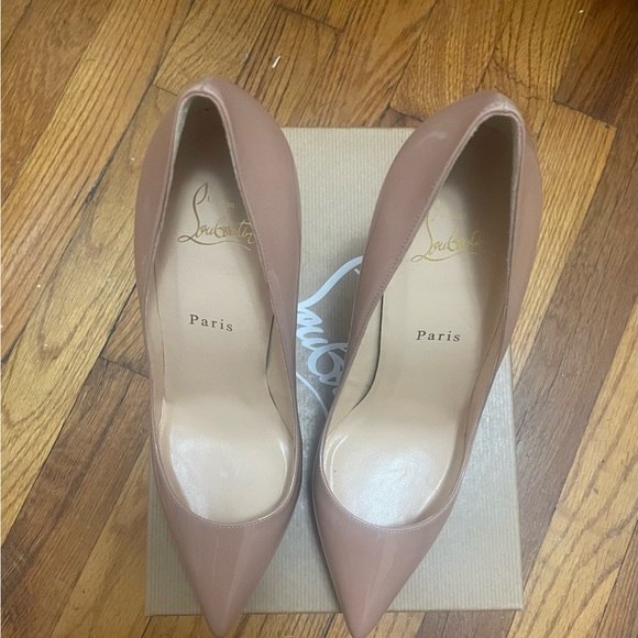 Christian Louboutin Brand New! Pigalle Plato 120 Patent Calf in Nude size 40 - Picture 2 of 8